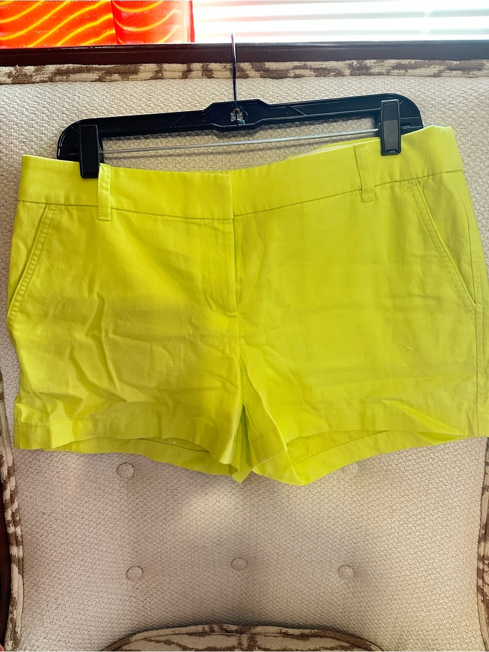 J. Crew Women’s Lime Green Chino Shorts — Classic Fit